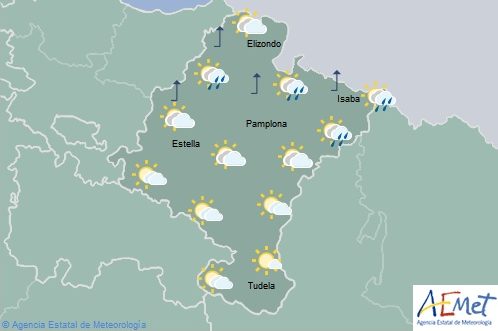 El tiempo hoy lunes en Navarra