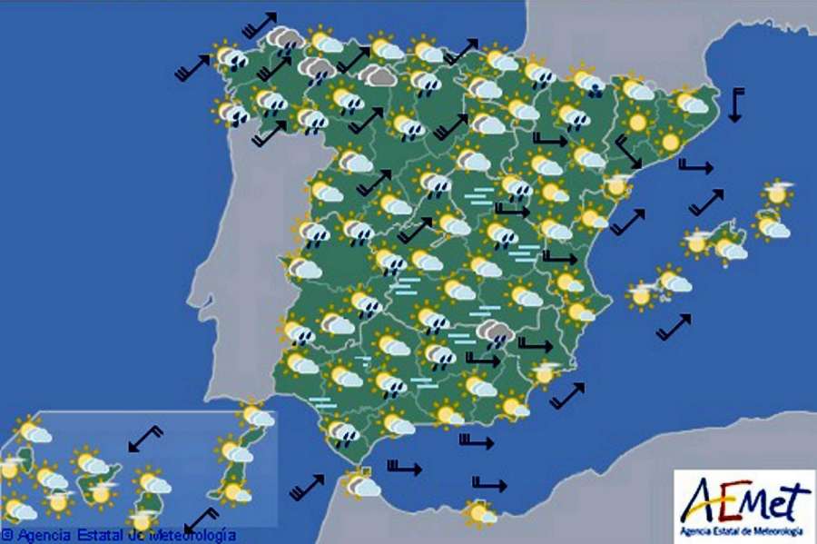 El tiempo en España para hoy miércoles
