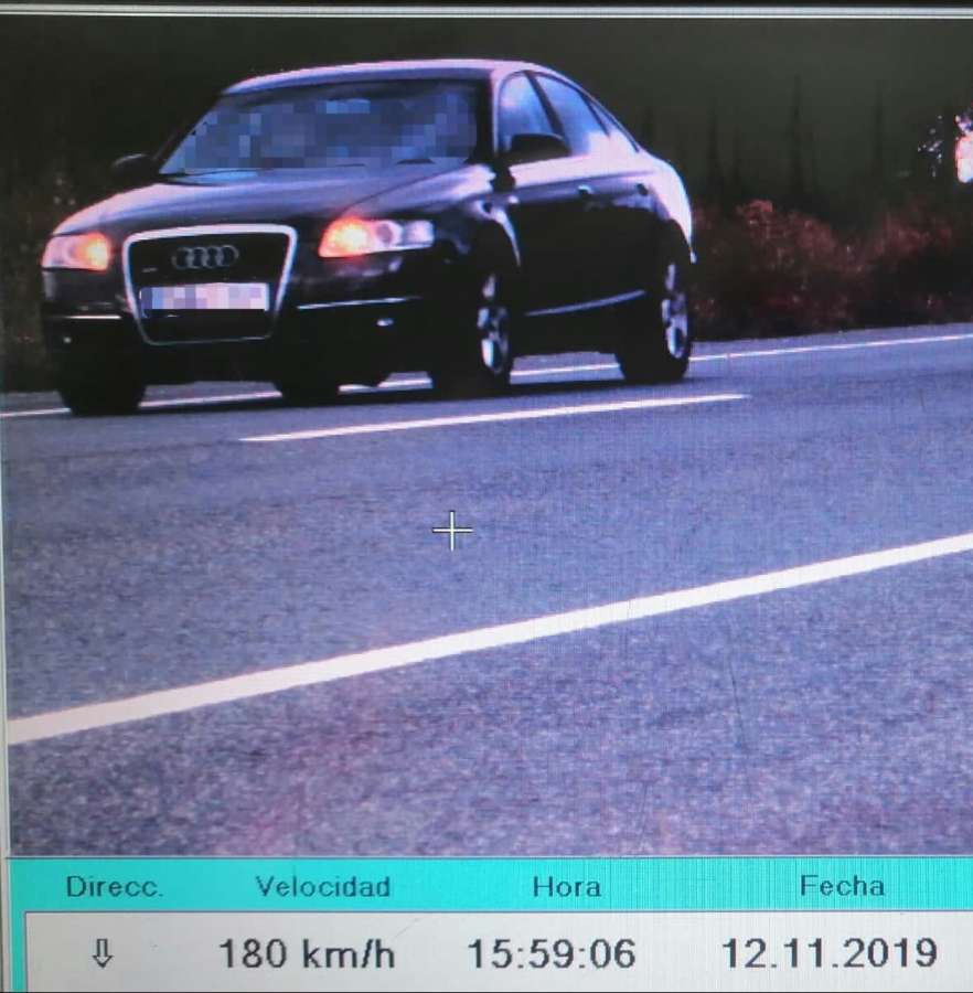 Imputado un vecino de Huarte por circular a 180 km/h en la N121