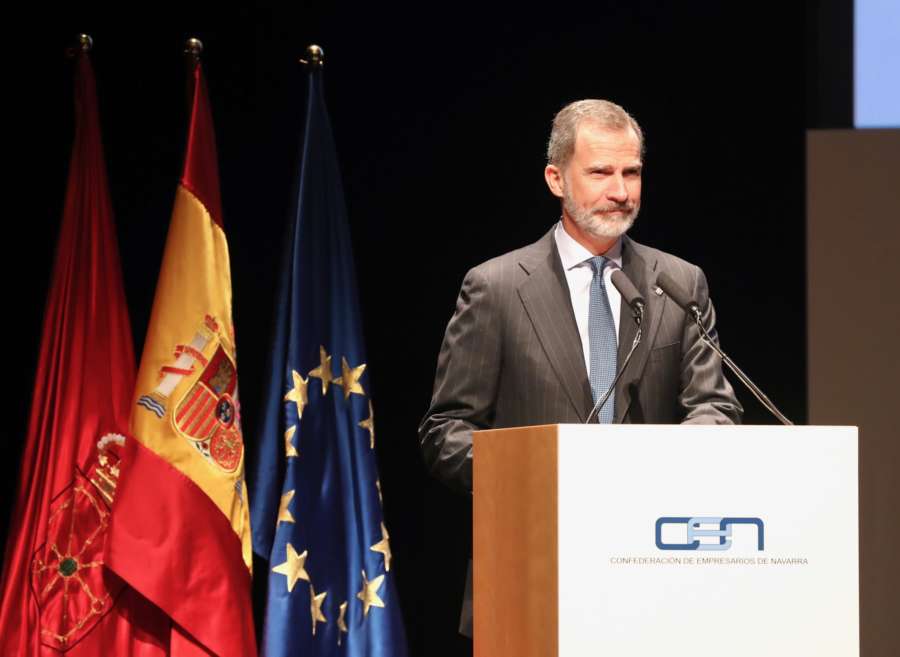 Medalla Oro: Felipe VI destaca el dinamismo y la capacidad de crecimiento de Navarra