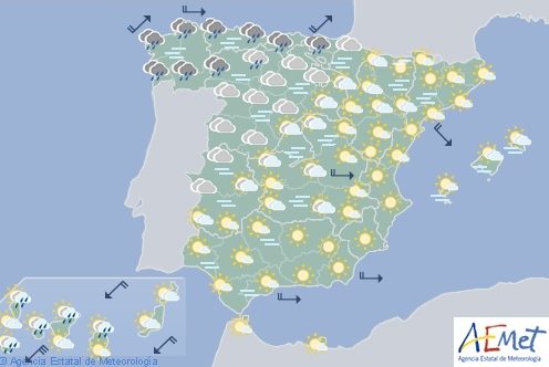 El tiempo en España hoy domingo