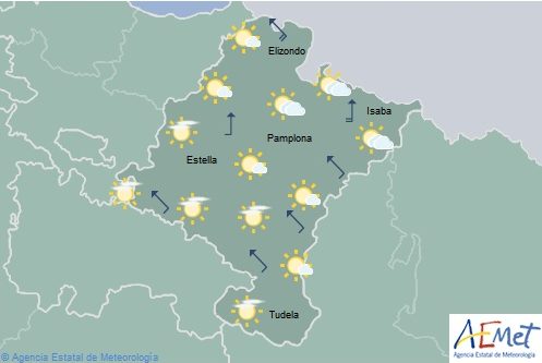 El tiempo hoy domingo en Navarra