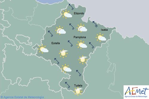 El tiempo hoy lunes en Navarra