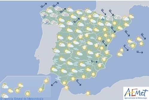 El tiempo en España para hoy lunes