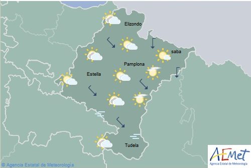 El tiempo hoy jueves en Navarra