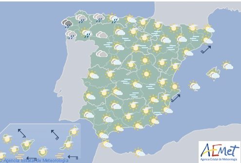 El tiempo en España para hoy viernes