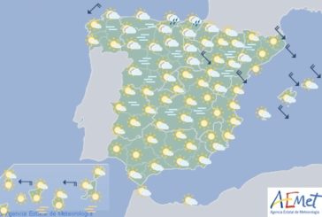 El tiempo hoy sábado en España