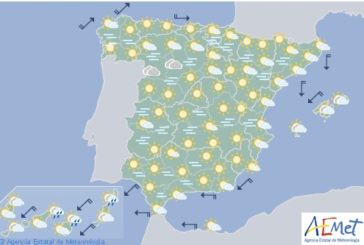 El tiempo hoy lunes en España