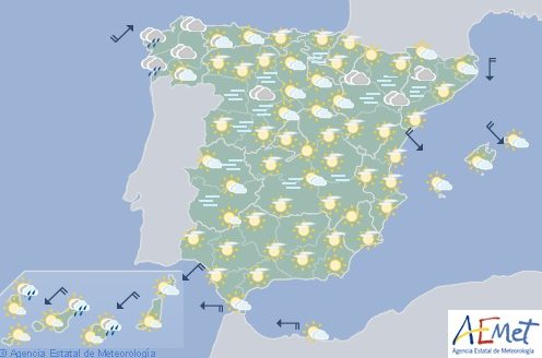 El tiempo en España hoy miércoles