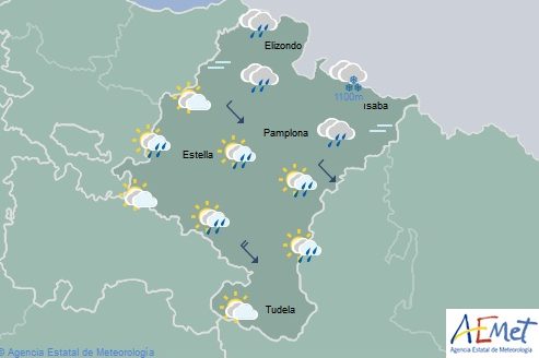 El tiempo hoy viernes en Navarra