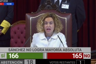 El Congreso rechaza la investidura de Sánchez en primera votación