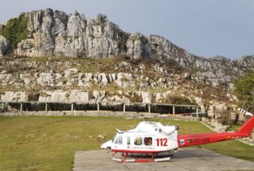 Un pamplonés es evacuado en helicóptero en el Pico de las Nieves (Cantabria)