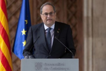 Torra reitera que solo aceptará su inhabilitación si el Parlamento catalán la acata