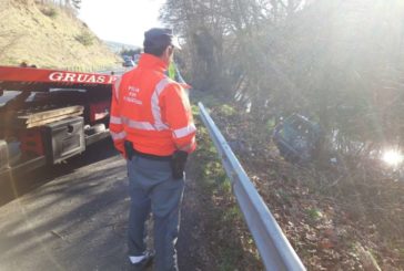 Un hombre de 81 años herido tras una salida de vía en Sorauren (Navarra)
