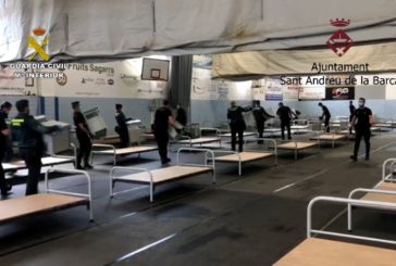 Coronavirus: La Guardia Civil colabora en la habilitación de un Hospital de campaña en Cataluña