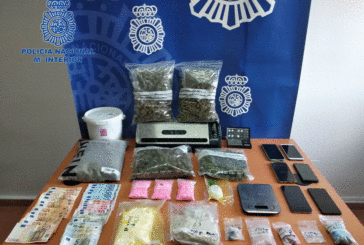 La Policia Nacional desmantela un punto de venta de sustancias estupefacientes en Tudela