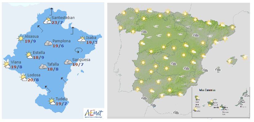 El tiempo para hoy miércoles