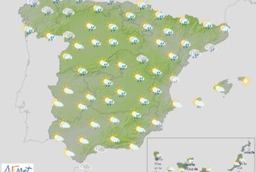 La Aemet alerta de temporal de lluvia y nieve a partir del domingo