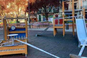 Policía Municipal precinta todos los parques infantiles de Pamplona por motivos de salud pública