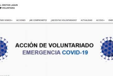 La web 'Navarra + Voluntaria' coordina al voluntariado en la emergencia del coronavirus