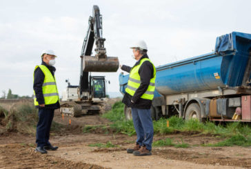 Se reanudan las obras de la I Fase del Canal de Navarra por Peralta