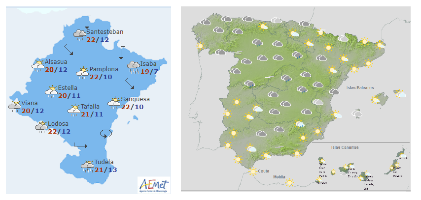 El tiempo hoy domingo
