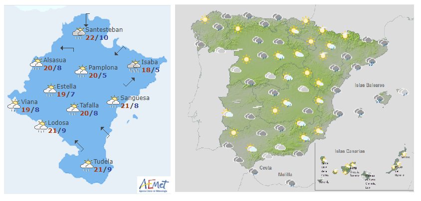 El tiempo para hoy lunes