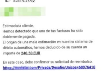 Alerta de una campaña envíos de correos  suplantando a compañías telefónicas