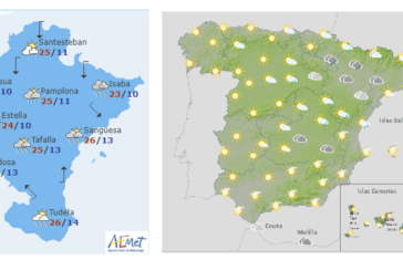 El tiempo hoy lunes