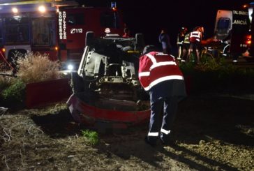 Un herido grave y tres leves en un accidente en Falces (Navarra)