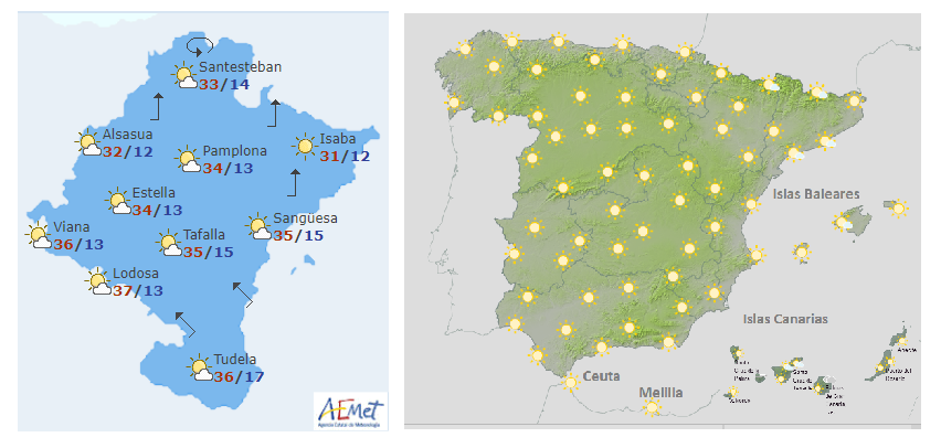 El tiempo hoy martes
