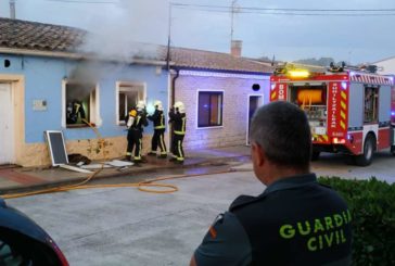 Desalojados de su vivienda por un incendio en Rada (Navarra)