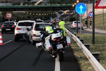 Una persona herida leve en una colisión múltiple en Cizur