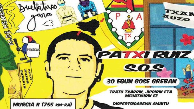 El PSN muestra su «rechazo» a la pancarta de la Peña Armonía en apoyo al etarra Patxi Ruíz