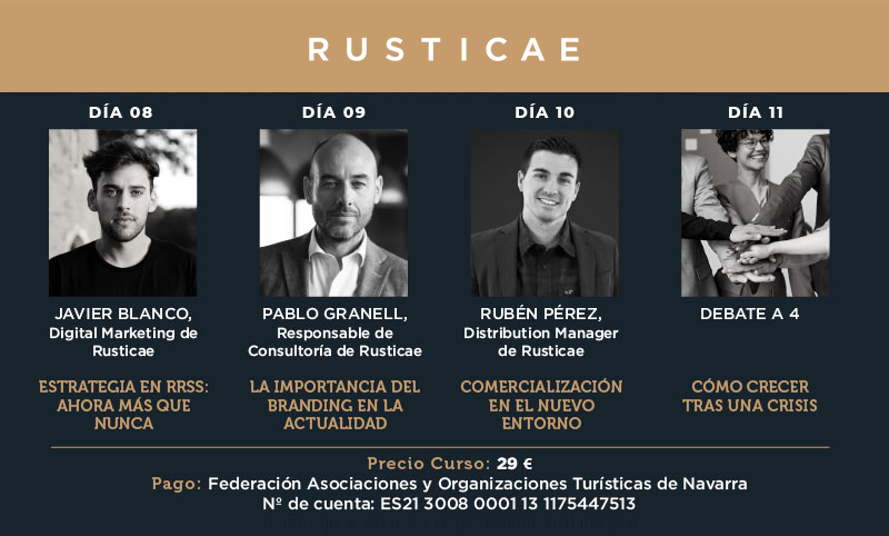 Semana formativa ‘Rusticae’ para más de 100 profesionales del Turismo de Navarra