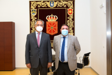 El Presidente del Parlamento recibe a Juan Miguel Sucunza, nuevo presidente de la CEN