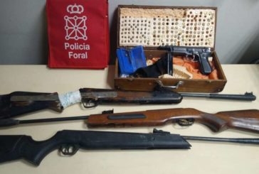 Detenido un vecino de Tafalla por tenencia ilícita de armas