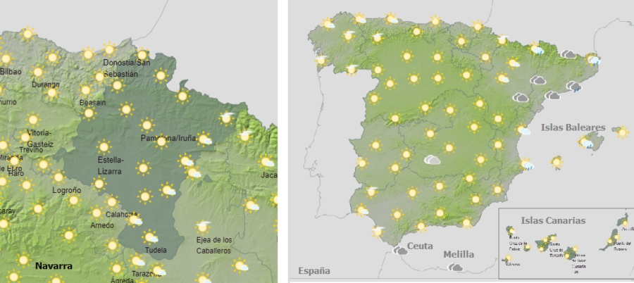 El tiempo para hoy miércoles
