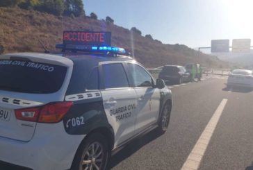 2 heridos en una colisión múltiple en la salida de Puente La Reina (Navarra)