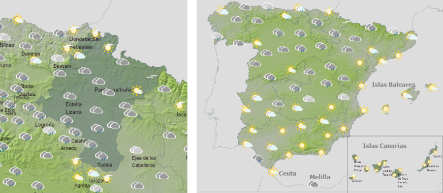 El tiempo hoy sábado