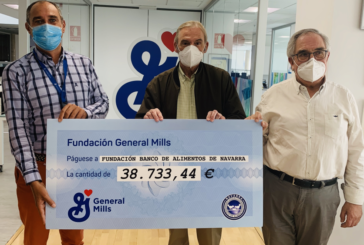 La Fundación General Mills dona casi 40.000 euros a la  “Fundación Banco de Alimentos de Navarra”