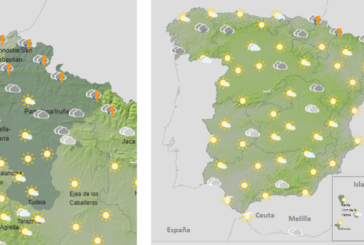 El tiempo para hoy lunes con viento y nevadas
