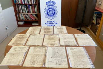 Policía Nacional recupera en Badajoz 28 manuscritos originales de la época del Virreinato del Perú