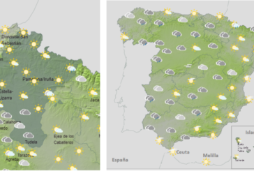 El tiempo hoy miércoles con rachas muy fuertes de viento