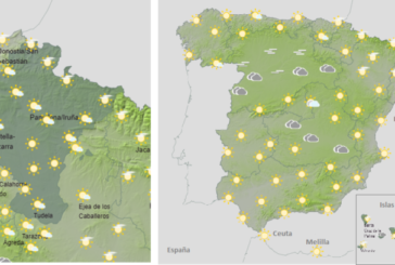 El tiempo hoy jueves