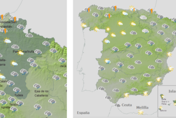 El tiempo hoy viernes con lluvias, descenso térmico y nieve en las cordilleras de la mitad norte