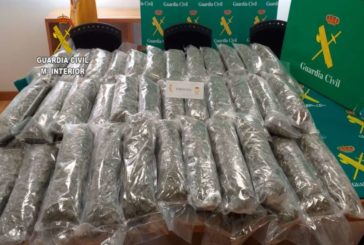 Interceptado en N121A un vehículo con 35 kg de droga en el depósito de combustible