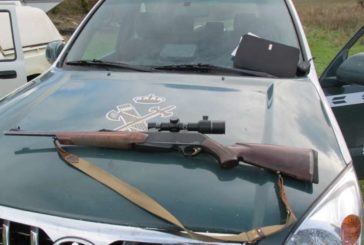 Incautada un arma de larga rayada en Petilla de Aragón (Navarra)