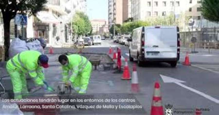 Pamplona mejora la seguridad y la movilidad en el entorno de cinco centros escolares de la capital