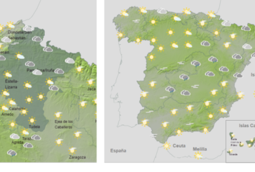 El tiempo hoy jueves con presencia de nieve en Navarra y extremo norte